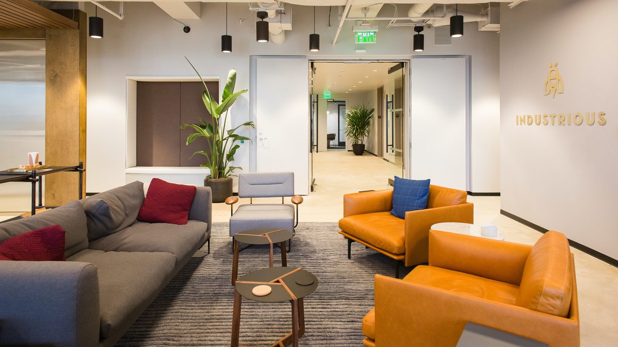Members can work out of any of Industrious’ more than 100 locations around the country.
