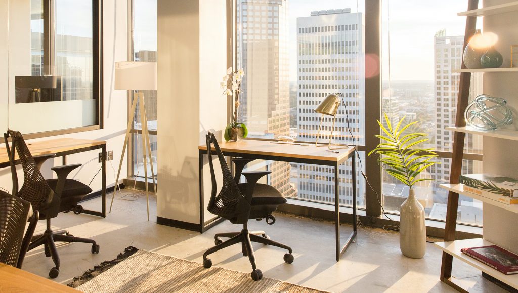 A private office at Industrious Uptown.