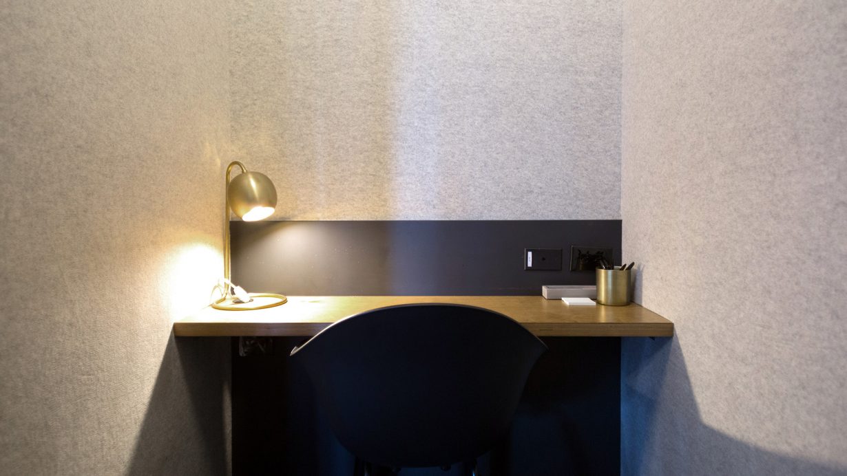 Focus rooms give members working with teams a place where they can really concentrate.