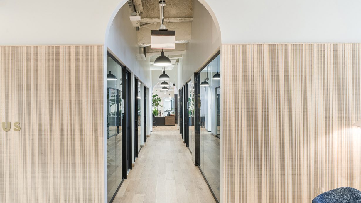 Industrious Fashion District has a range of private offices available for members.
