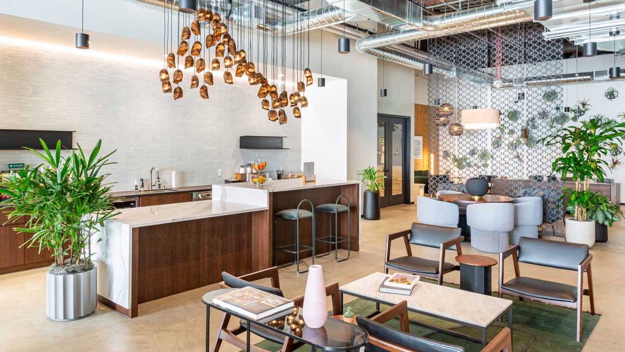 Community managers keep the kitchens stocked with fresh coffee, breakfast, and snacks.