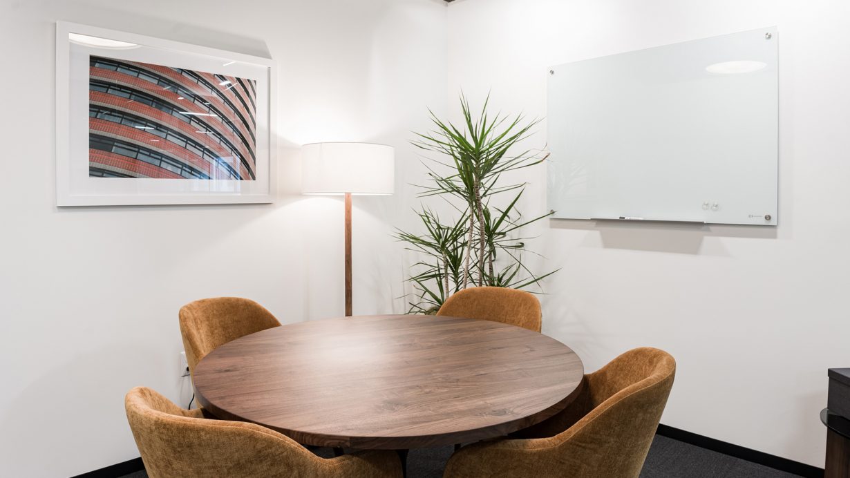 Small meeting rooms are great for a quick team huddle.
