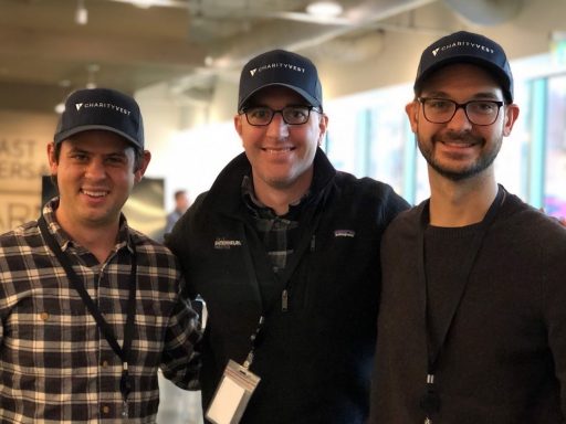 Charityvest cofounders Ashby Fotz (COO), Stephen Kump (CEO), and Jon Koon (CTO).