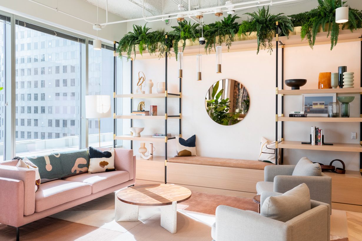 Greenery adds warmth to the common spaces and has also been shown to reduce stress.