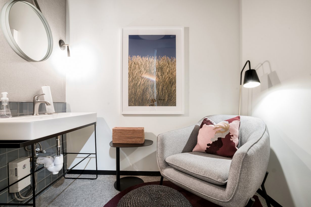 Each Industrious location has a wellness room designed for breastfeeding, pumping, and other needs.